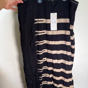 Black and Tan Striped Skirt Punjab Skirt